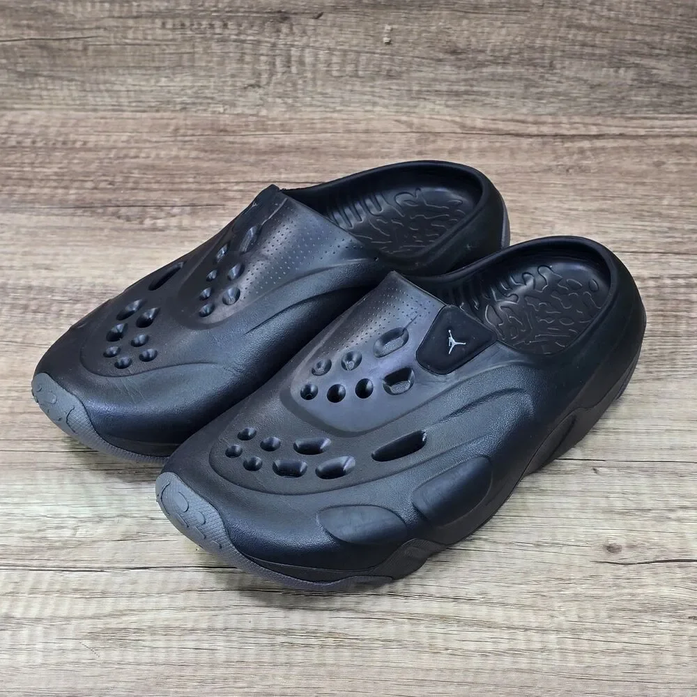 Nike Jordan Roam Slide Men's Size 10 Black Iron Gray Sandals RUN SMALL READ DESC
